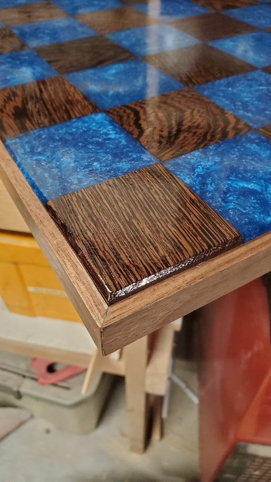 Epoxy/Wood Chessboard