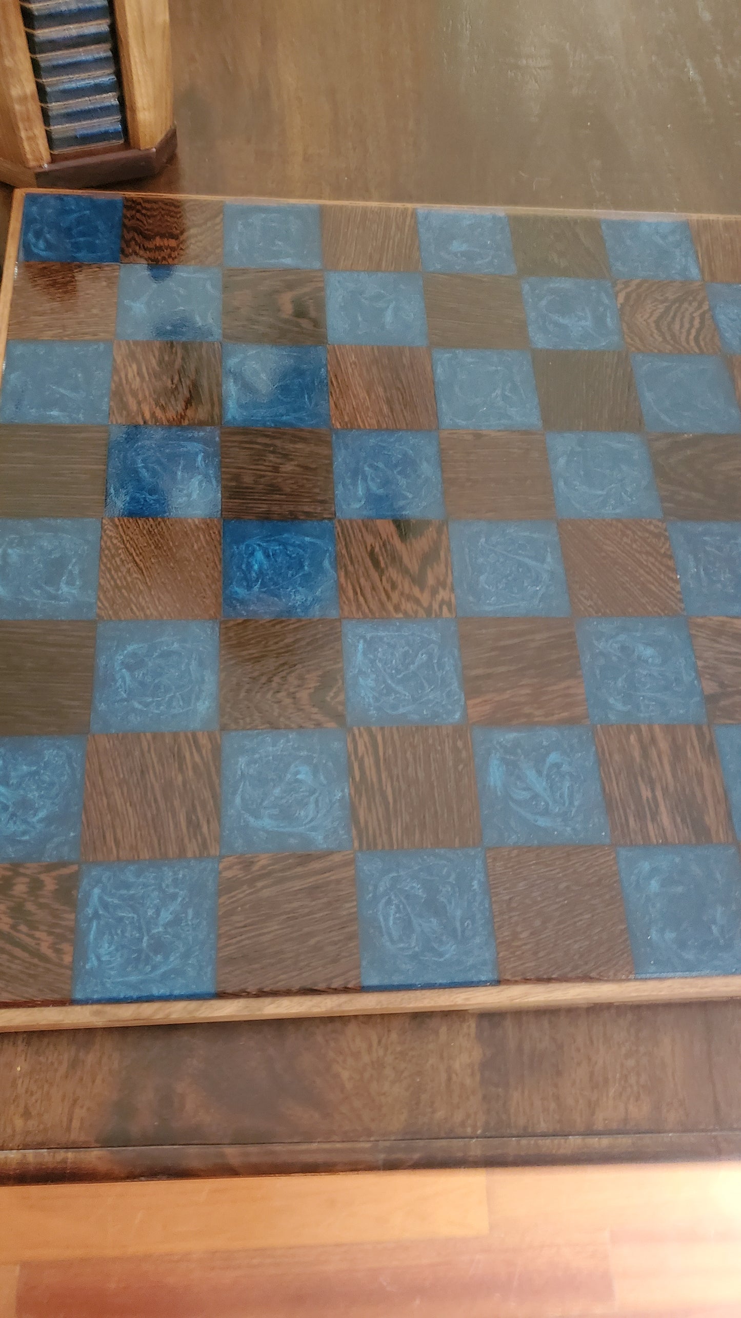 Epoxy/Wood Chessboard