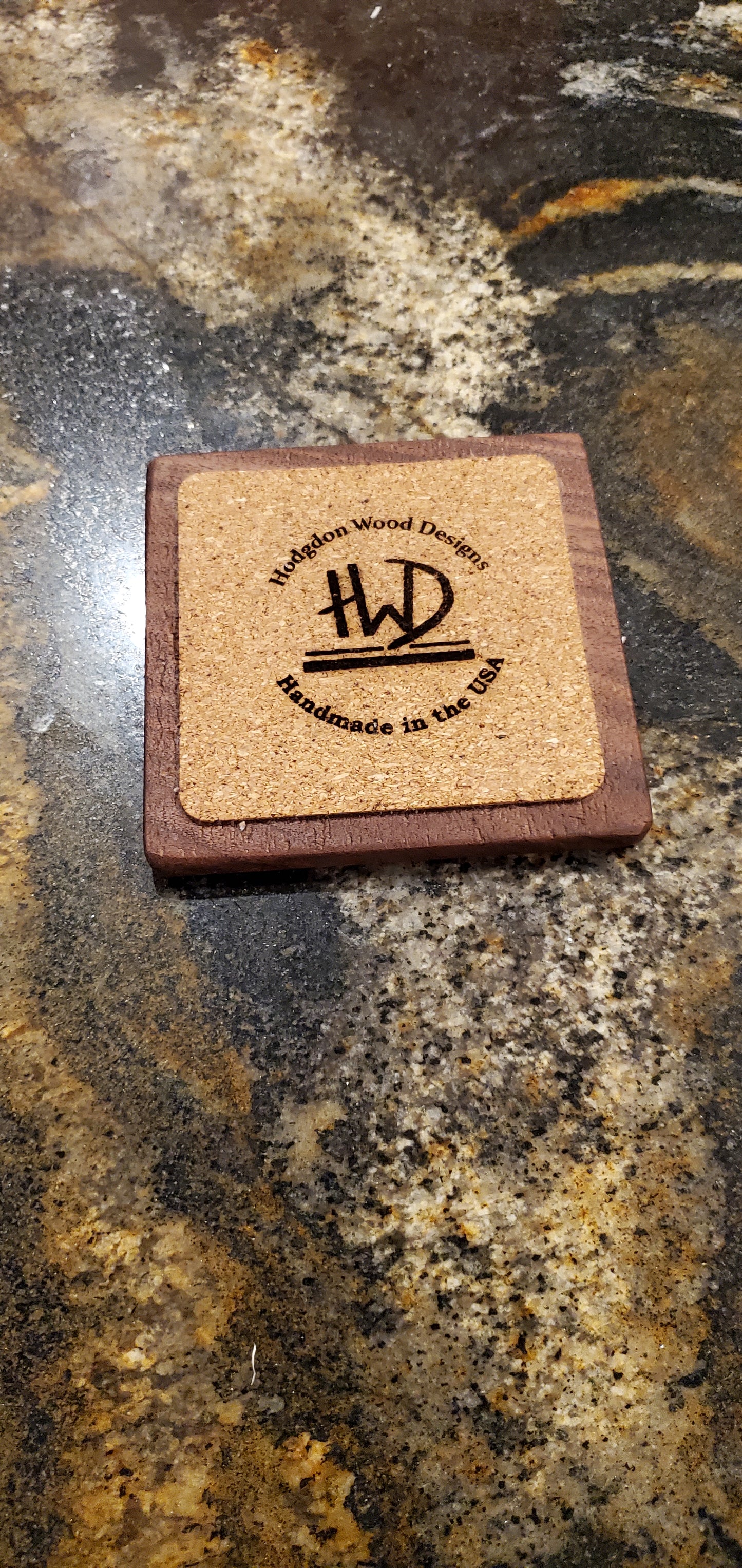 Walnut Coasters - Custom Engraved (Set of 4)